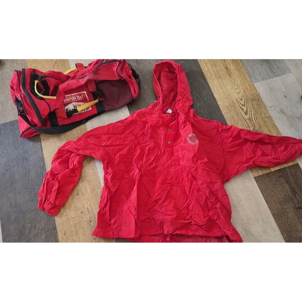 Vintage Marlboro Country Store Jacket XL + Duffel Bag Lot‎ Red 90s Promo